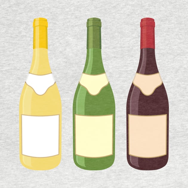 Wine Bottles Icon Set by sifis